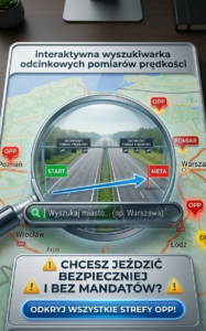 Interaktywna Wyszukiwarka Fotoradarów w telefonie