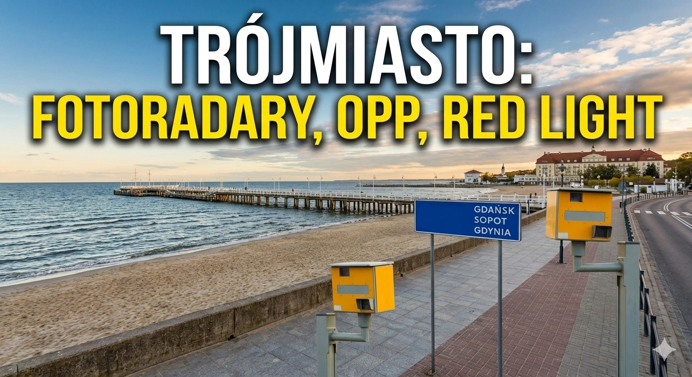 Fotoradar w Trójmieście? Wielka mapa fotoradarów, OPP i Red Light