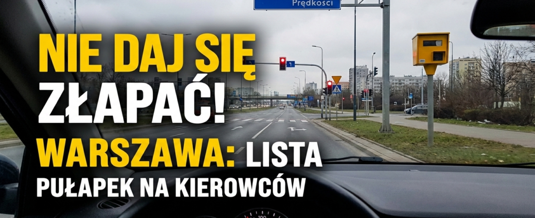 Gdzie zwolnić pod Warszawą? Fotoradary, OPP 2026r