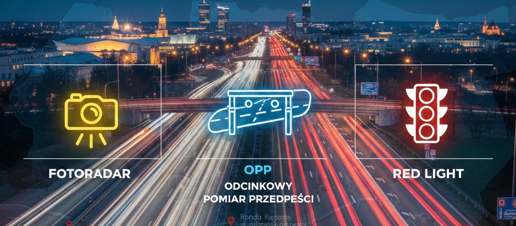 Fotoradary Poznań 2025: Pełna lista, lokalizacje Red Light i OPP