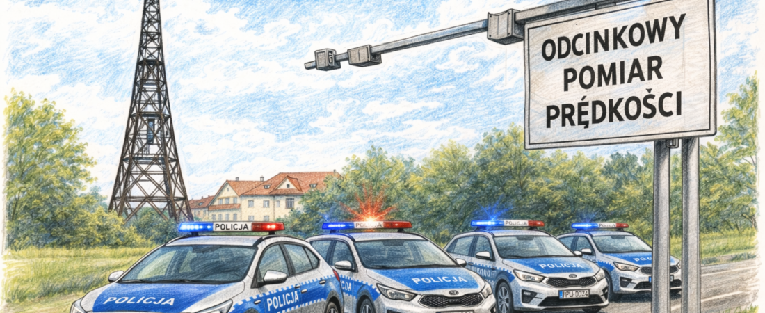Odcinkowy pomiar prędkości Gliwice i Śląsk 2026 – mapa