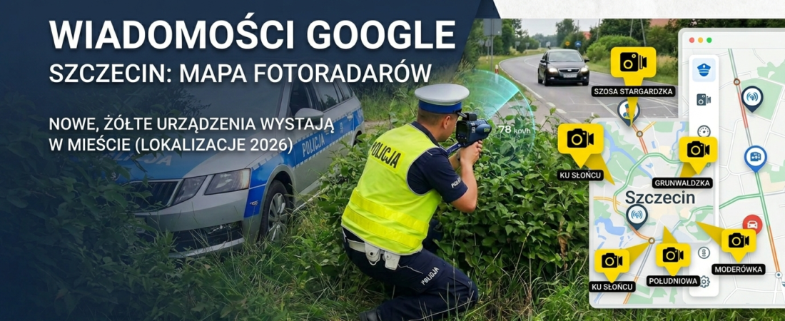 Tutaj namierzy Cię nowy stacjonarny radar w Szczecinie – sprawdź lokalizacje i pułapki 2026