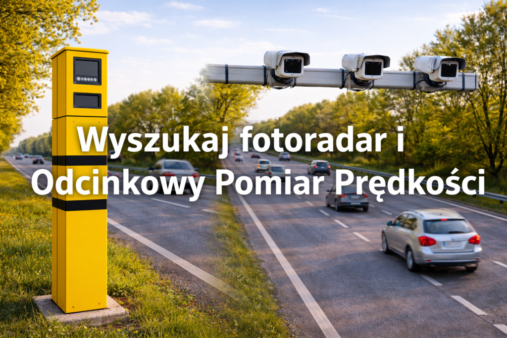 Wyszukiwarka fotoradarów i Odcinkowych Pomiarów Prędkości
