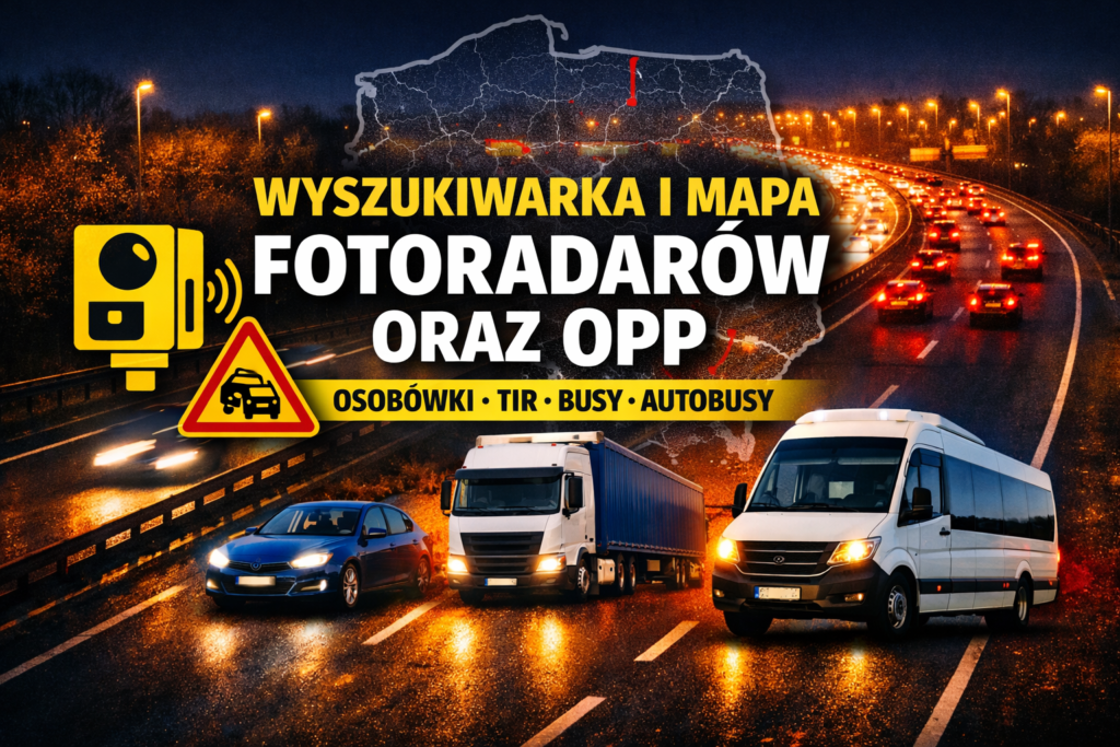 Fotoradary Koszalin 2026 – lokalizacje i mandaty