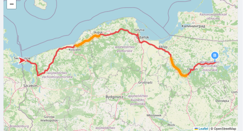 Dojazd do Mikołajek — trasy z 4 stron Polski 2026