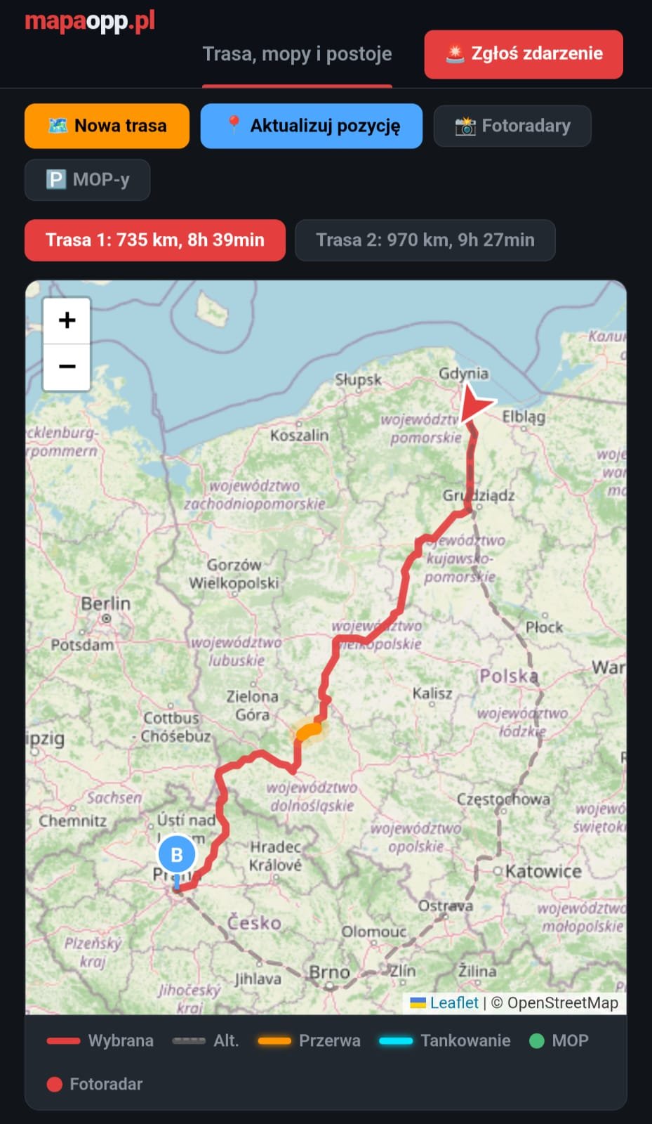 Pociąg czy auto: Kraków–Gdańsk i Wrocław–Warszawa
