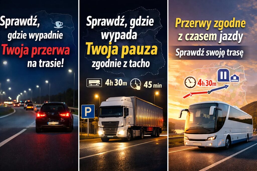 Jeżeli czeka Cię wymagający wyjazd, odwiedź portal trasa.mapaopp.pl, gdzie szybko i precyzyjnie wyznaczysz optymalną drogę i zaplanujesz niezbędne postoje.