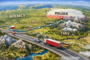 Trasa do Monachium z Polski 2026 – A4, fotoradary przez Czechy i dojazd busem trasa (1)