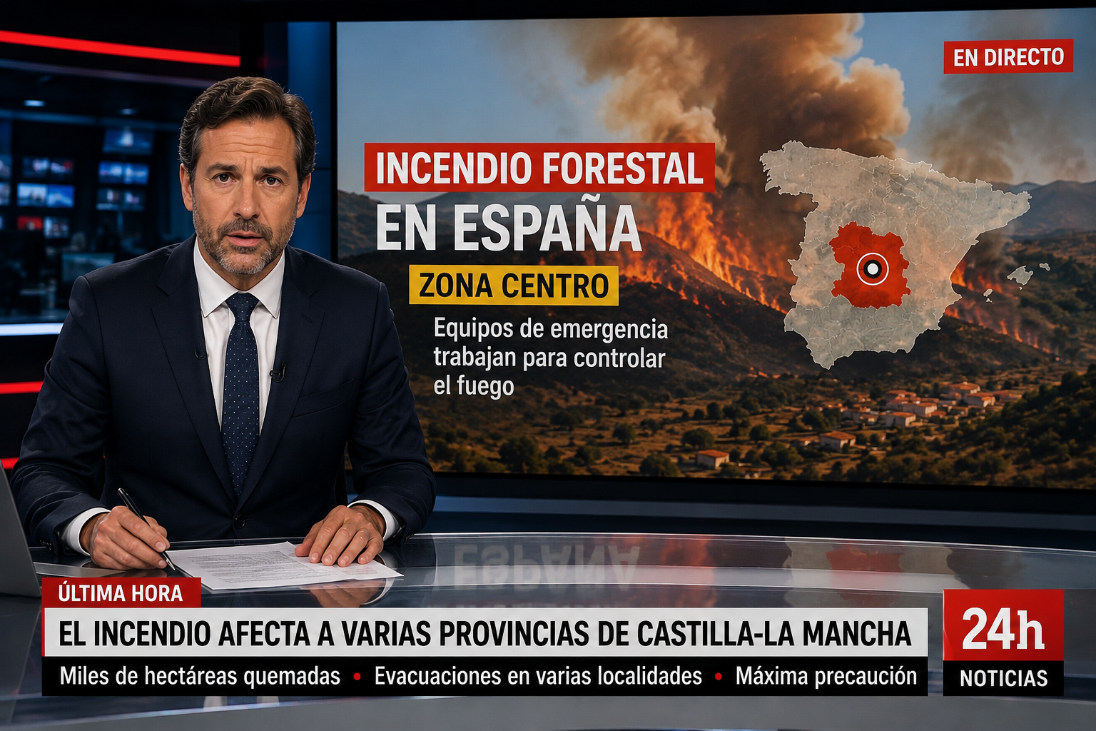 Mapa de incendios en España en directo 2026