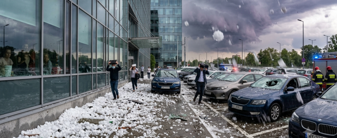 Jak radzić sobie na trasie podczas gradu, burzy i śnieżycy?