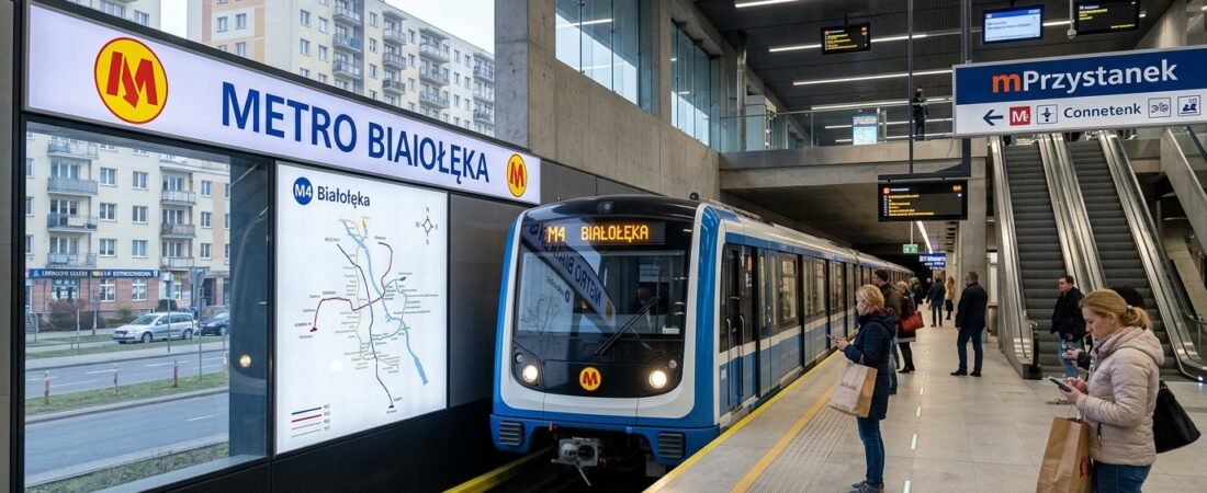 Czwarta linia metra M4: Trasa z Białołęki do Wilanowa. Najdłuższa automatyczna linia w Warszawie