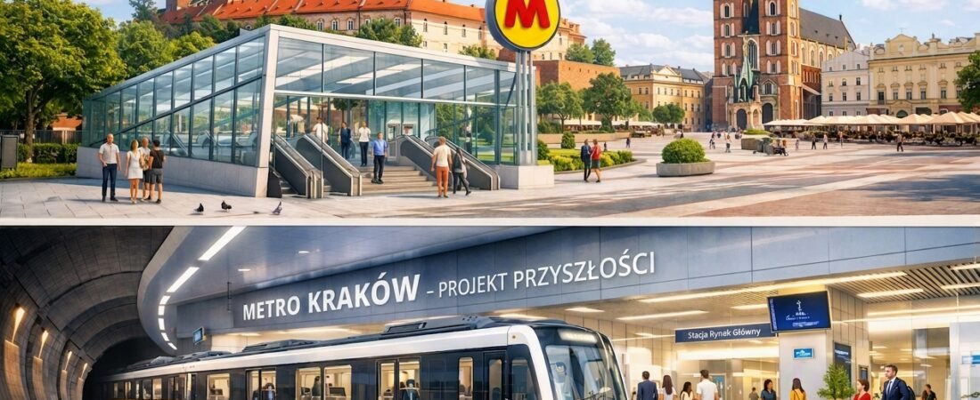 Trasa pierwszej linii metra w Krakowie: Przebieg, stacje i objęte rejony