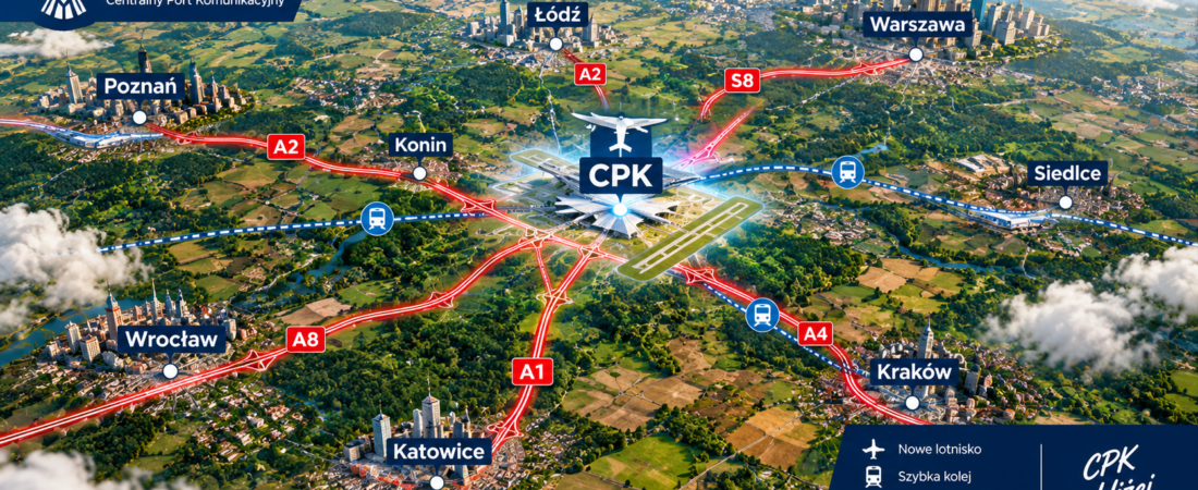 Drogi do CPK – nowe trasy, węzły i rozbudowa A2